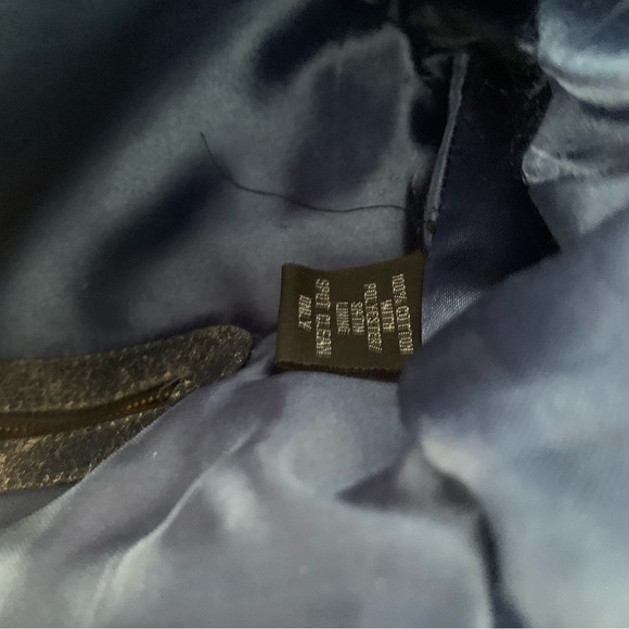 Christiana Beaded Blue/Ivory/Brown Shoulder Bag - Picture 13 of 16